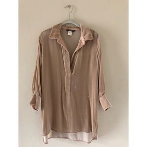 Anthropologie velvet tunic